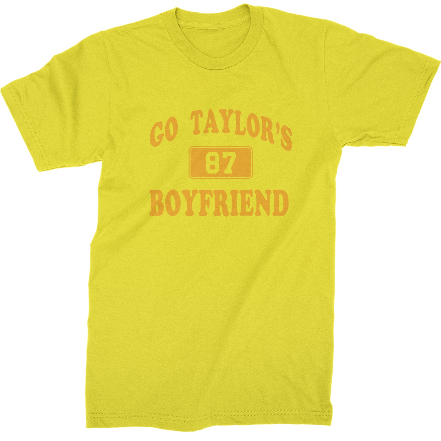 Go Taylor's Boyfriend Kansas City Mens T-shirt Yellow