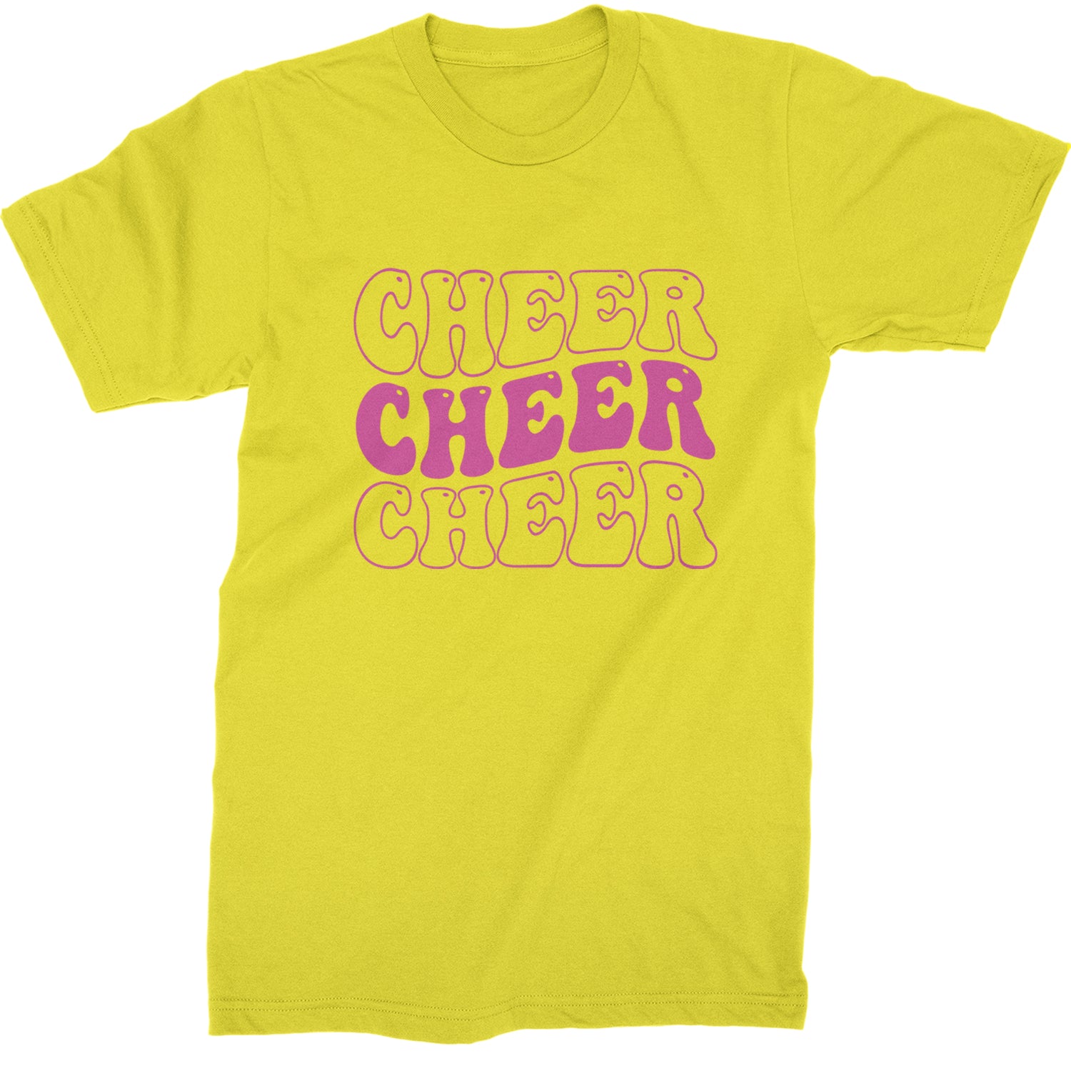 Cheer Cheer Cheer Mens T-shirt Yellow