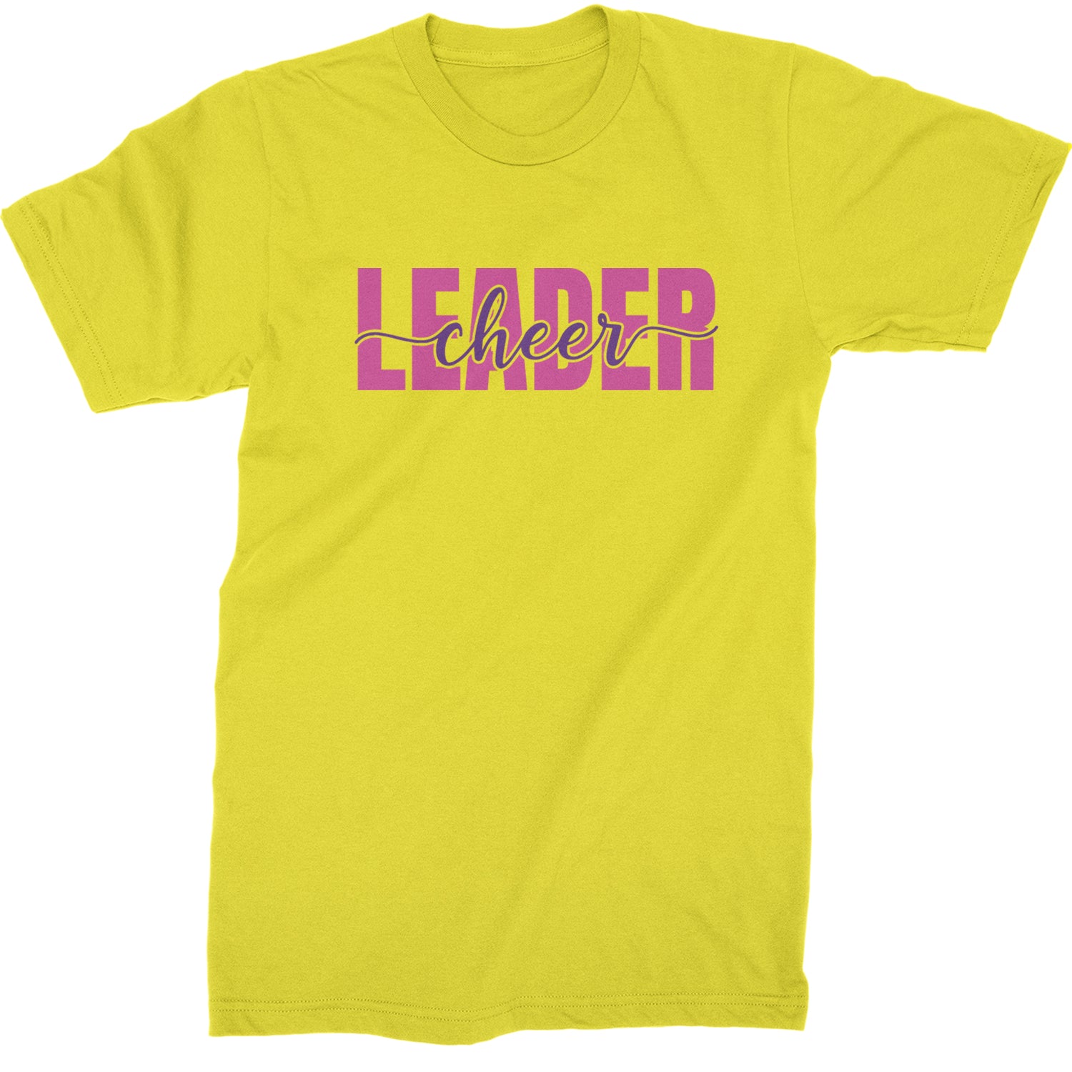 Cheerleader Script Style Mens T-shirt Yellow