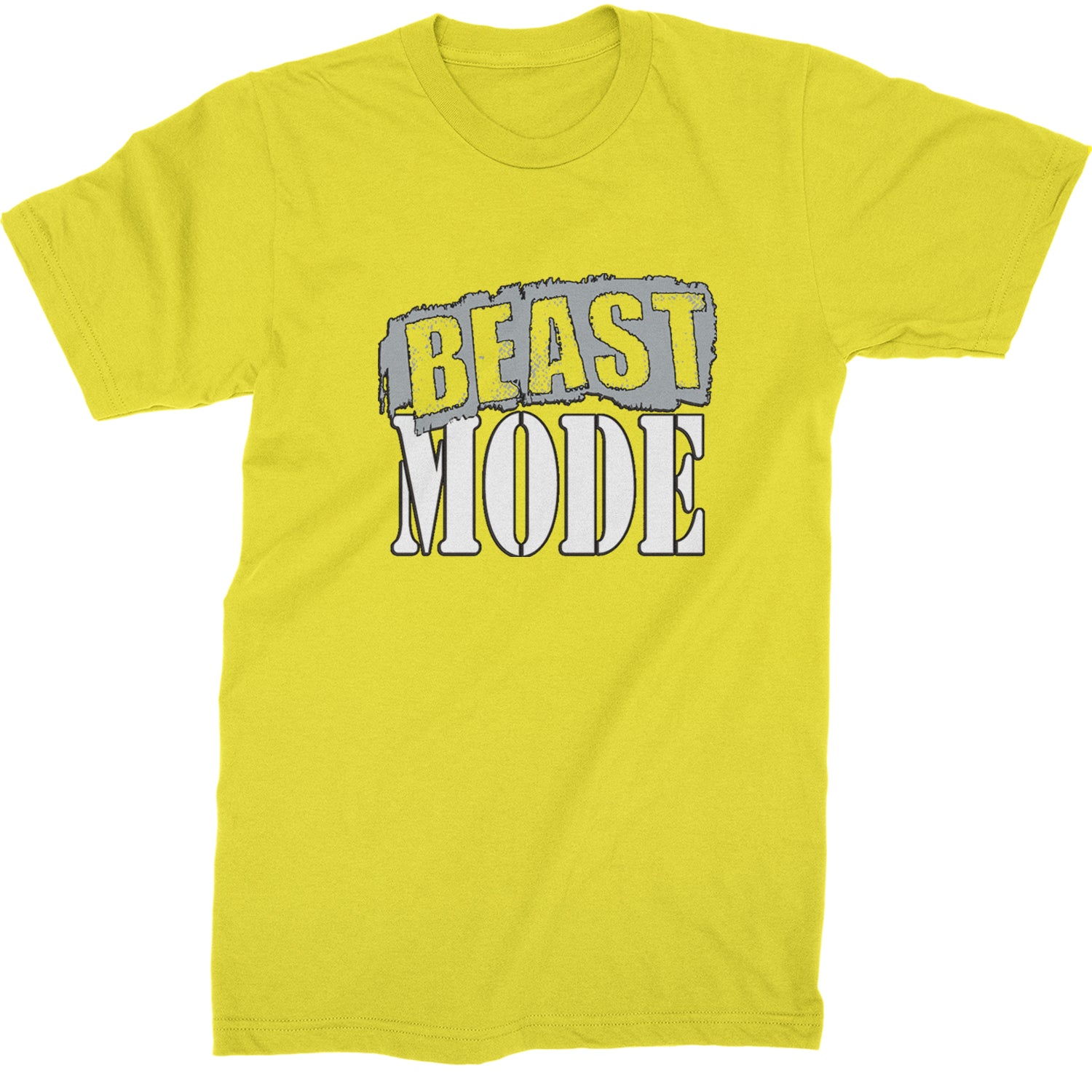 Beast Mode Training Gym Workout Mens T-shirt Yellow