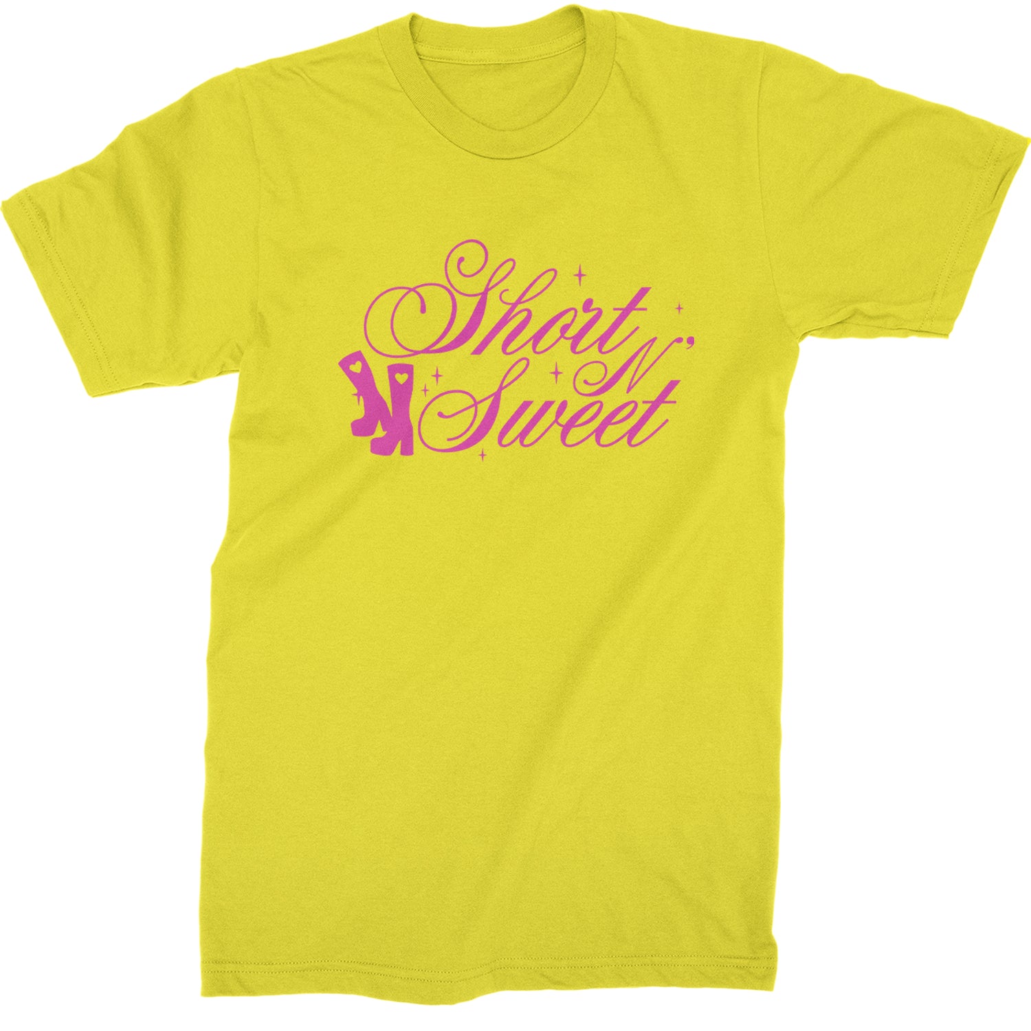 Boots Short N' Sweet  Mens T-shirt Yellow