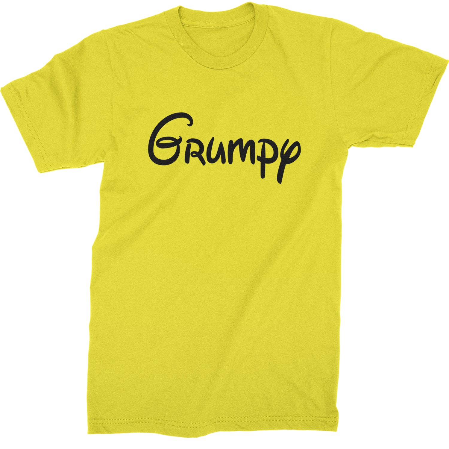 Grumpy - 7 Dwarfs Costume Mens T-shirt Yellow