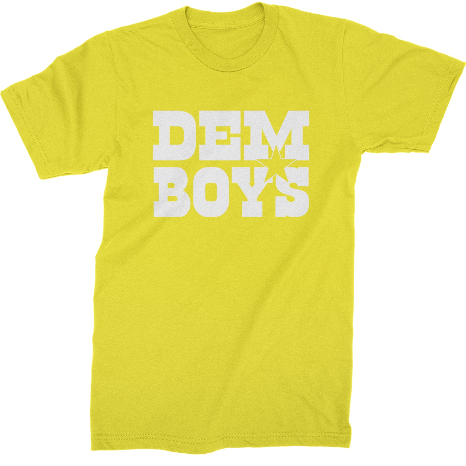 Dem Boys Dallas Football Mens T-shirt Yellow