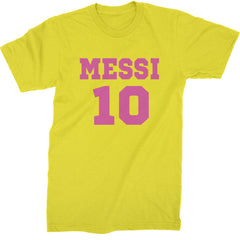 Messi World Soccer Futbol Messiami Mens T-shirt Yellow
