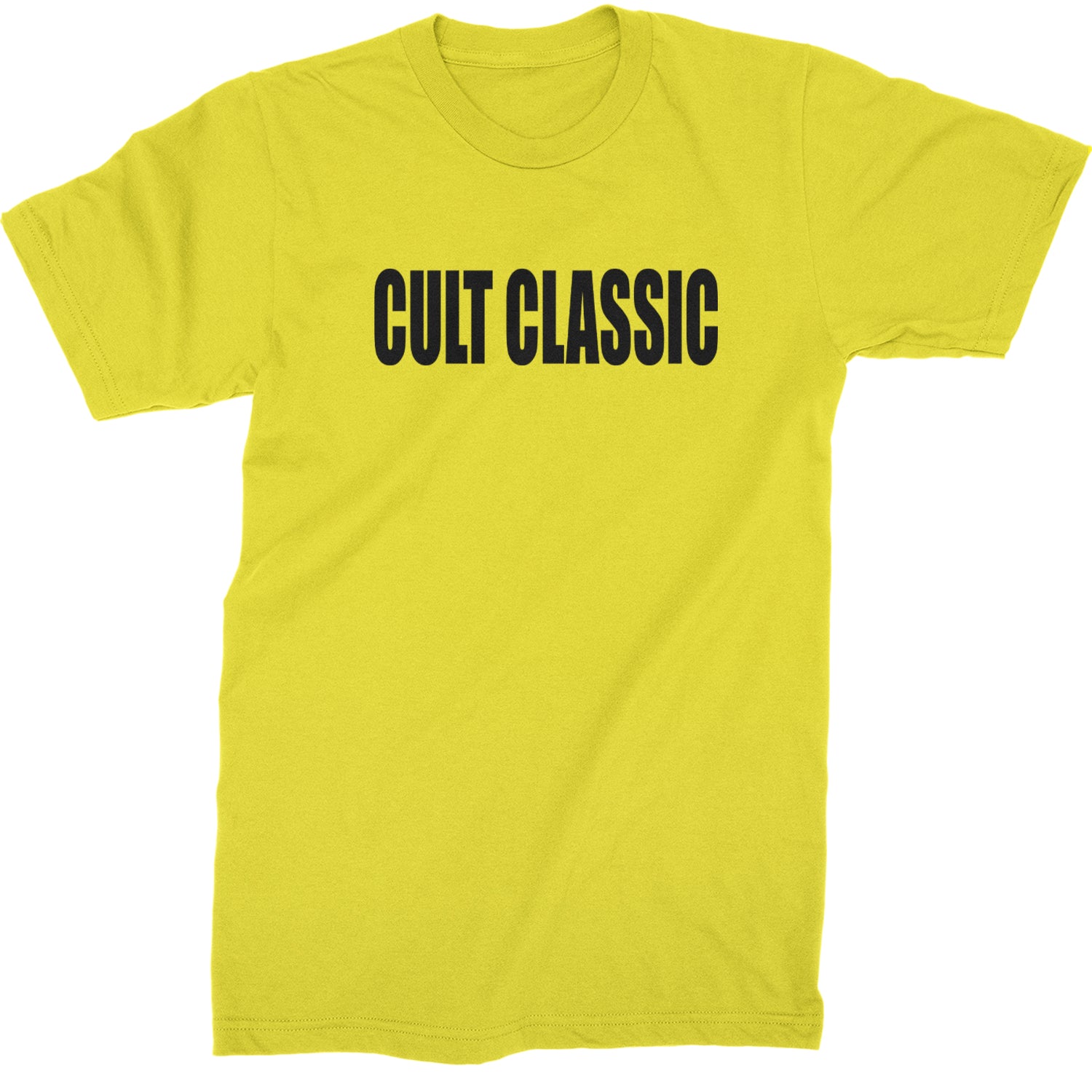 Cult Classic Pop Music Club  Mens T-shirt Yellow