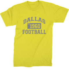 Dallas Football Established 1960 Mens T-shirt Yellow