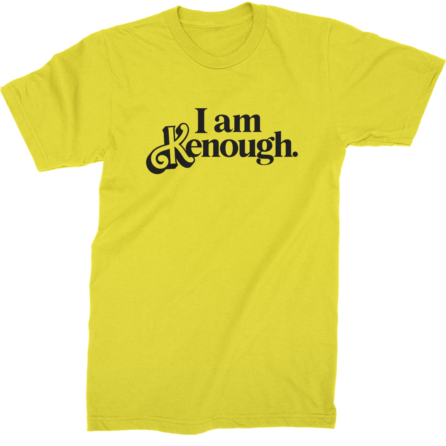 I Am Kenough Barbenheimer Mens T-shirt Yellow