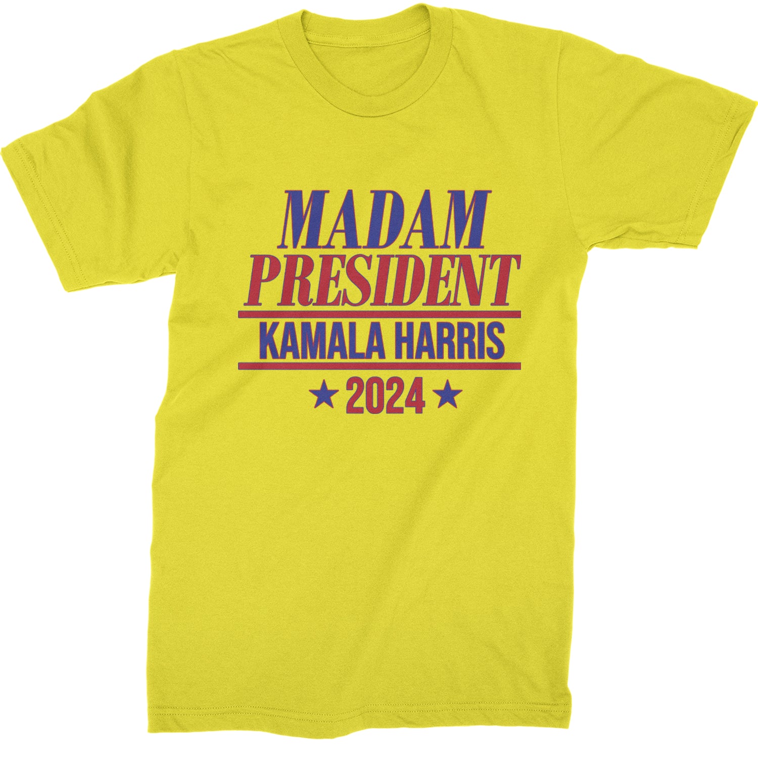 Madam President - Support kamala Harris For President 2024 Mens T-shirt Yellow