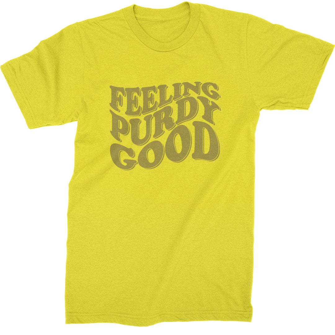 Feeling Purdy Good San Francisco Mens T-shirt Yellow