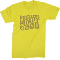 Feeling Purdy Good San Francisco Mens T-shirt Yellow