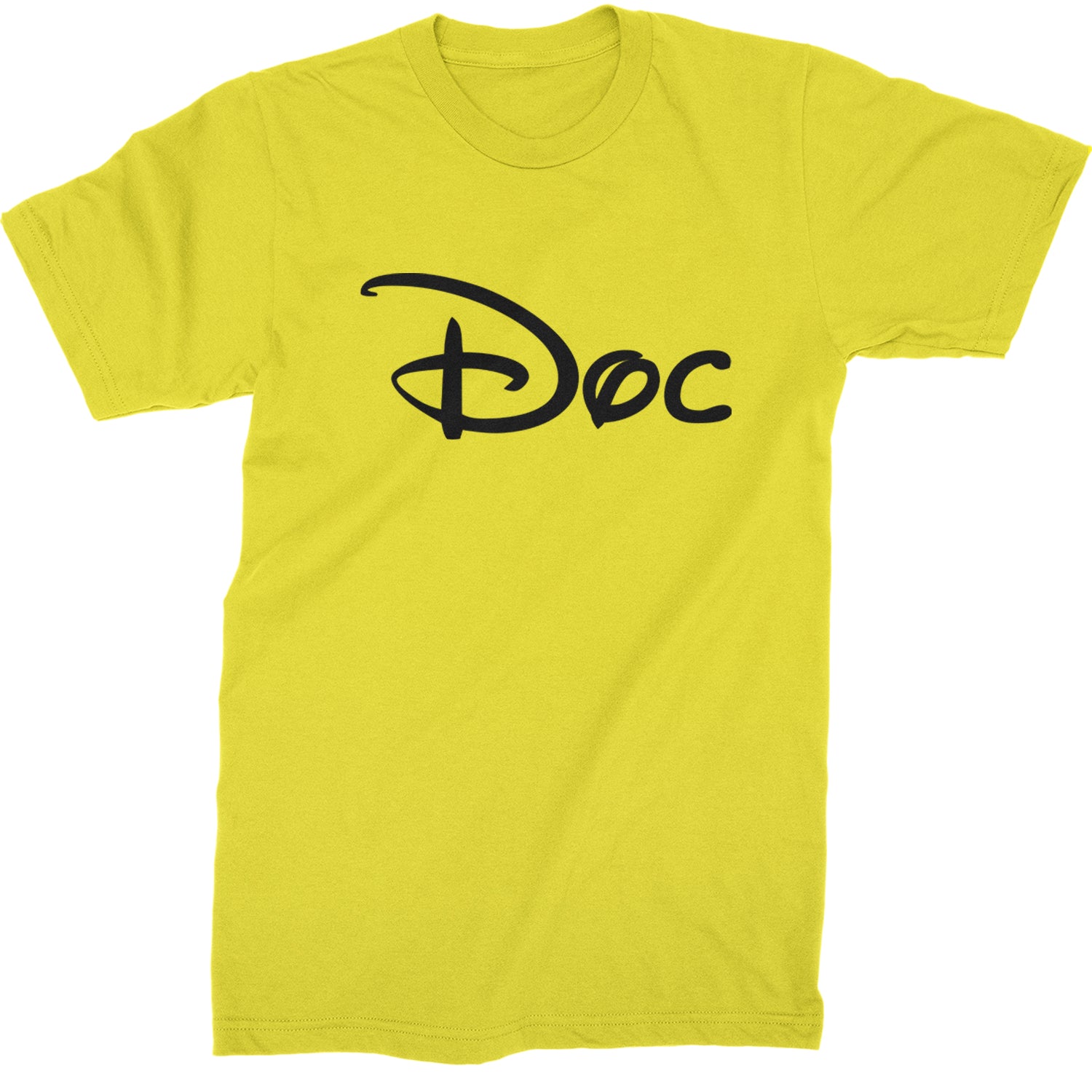 Doc - 7 Dwarfs Costume Mens T-shirt Yellow