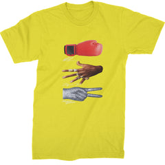 Tyson Jordan Jackson Iconic Michaels Mens T-shirt Yellow