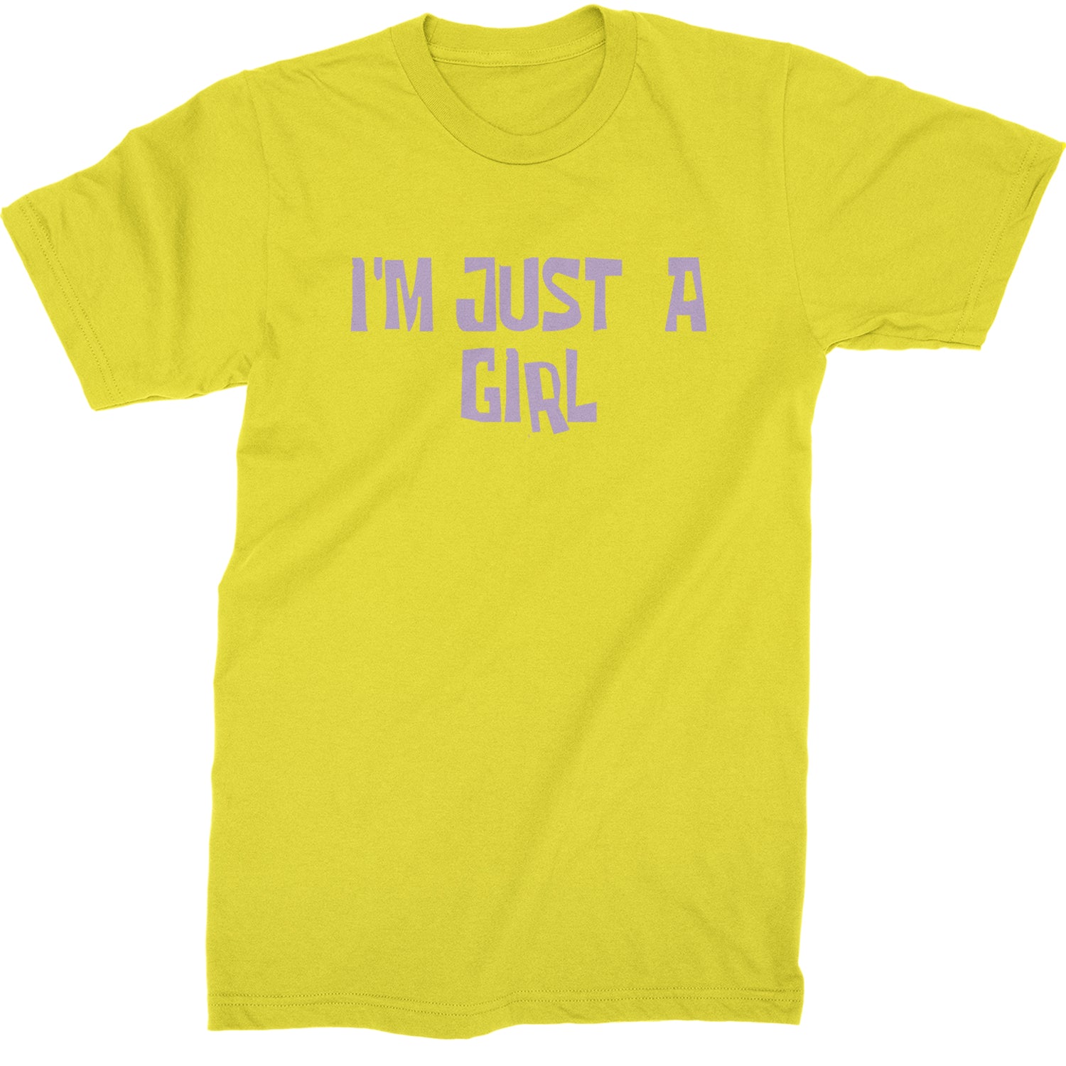 I'm Just A Girl Guts Music Mens T-shirt Yellow