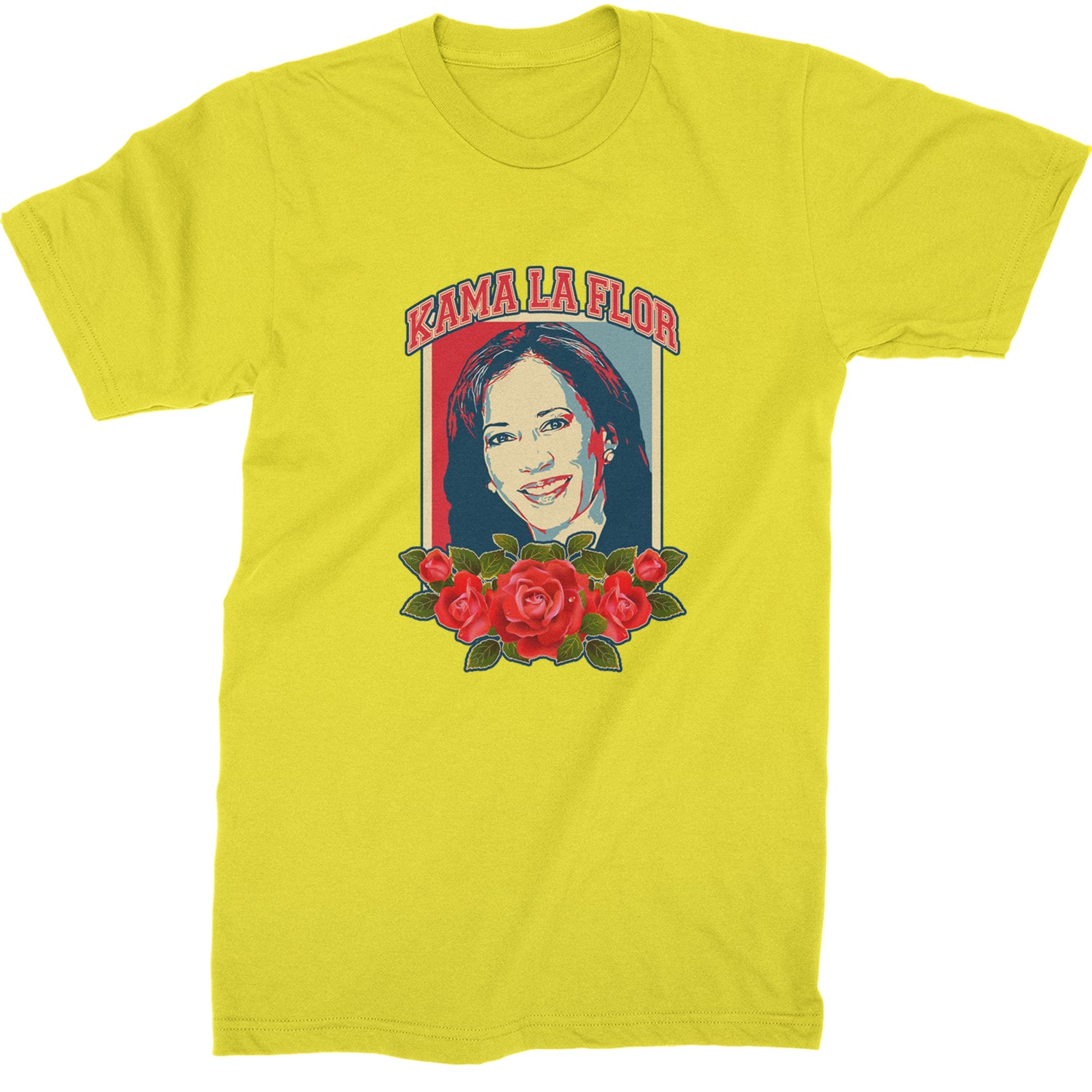 Kama La Flor Kamala Como La Flor Mens T-shirt Yellow