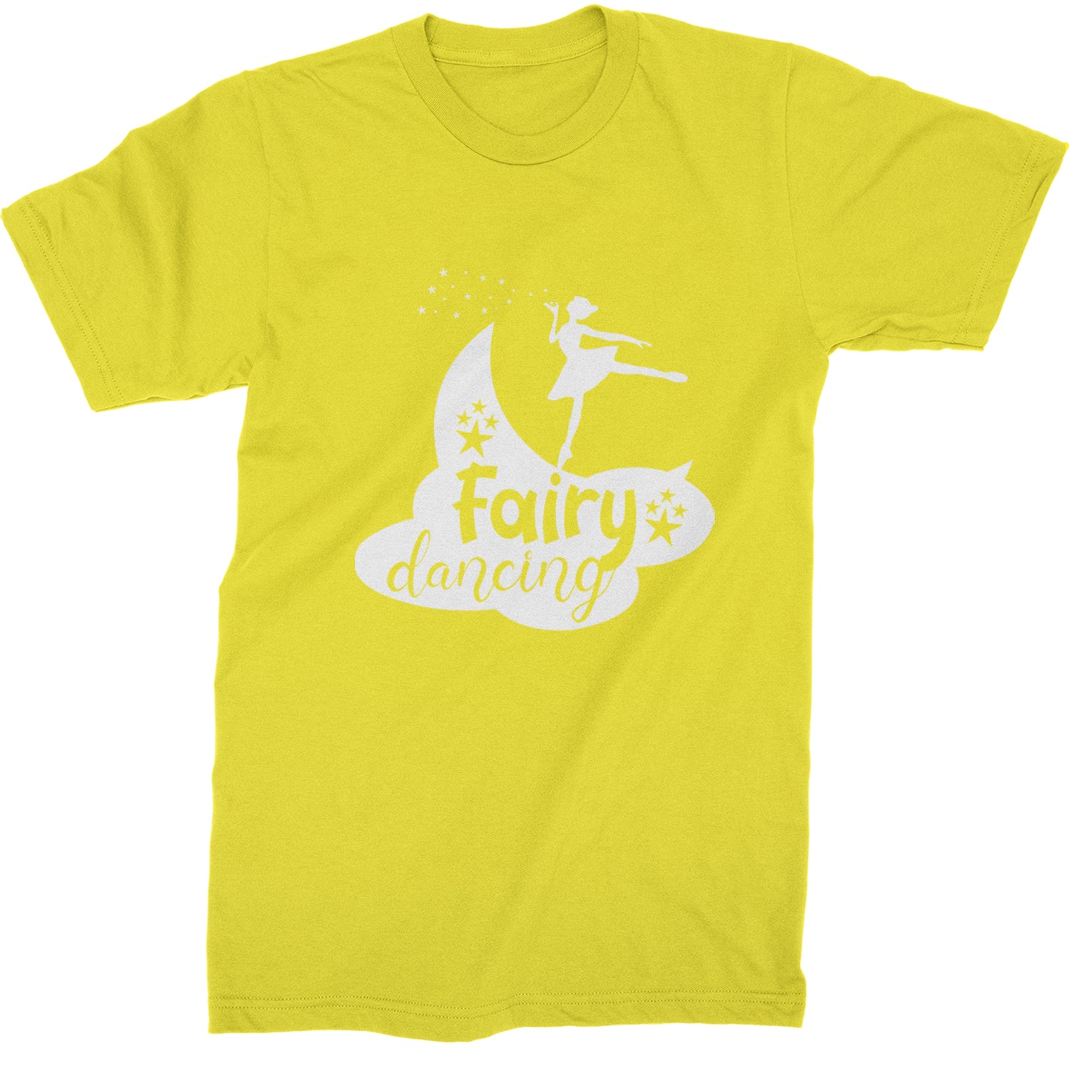 Fairy Dancing Mens T-shirt Yellow