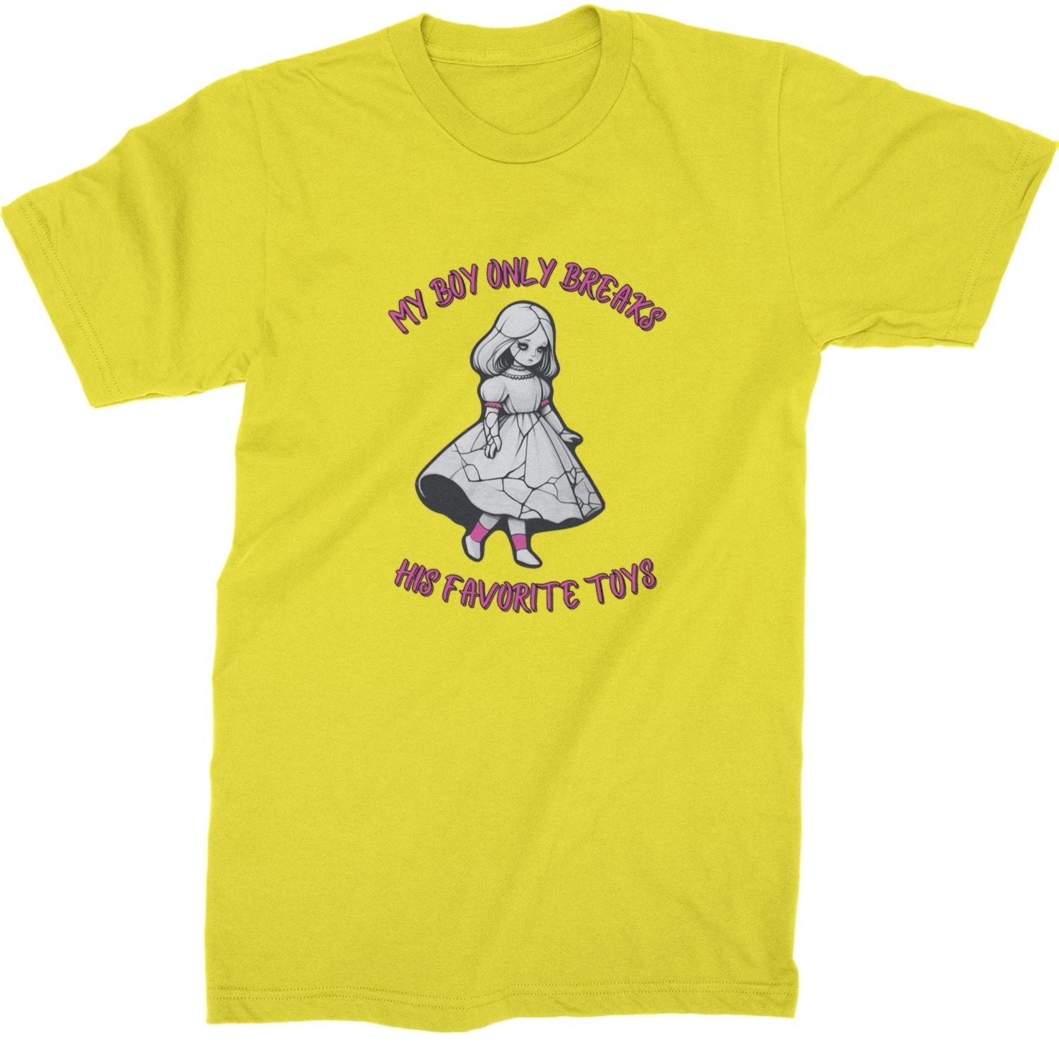 My Boy Only Breaks His Favorite Toys TTPD Music Mens T-shirt Yellow