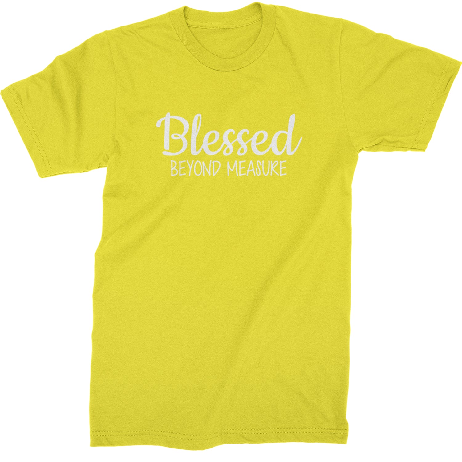 Blessed Beyond Measure Mens T-shirt Yellow