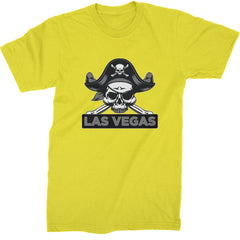 Raider Skull Straight Outta Las Vegas Mens T-shirt Yellow