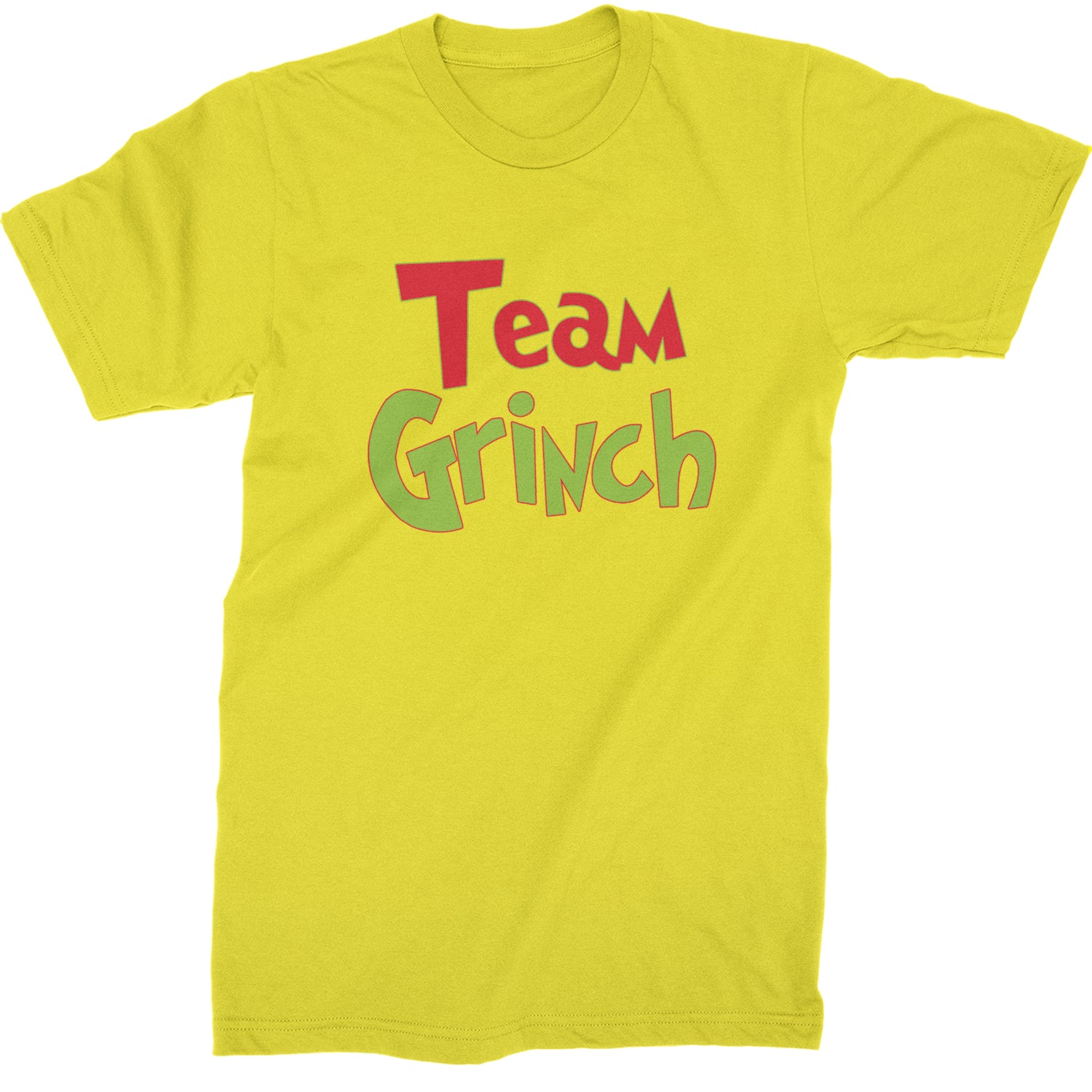 Team Gr-nch Jolly Grinchmas Merry Christmas  Mens T-shirt Yellow