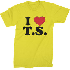 I Heart T.S. Concert Music Lover  Mens T-shirt Yellow