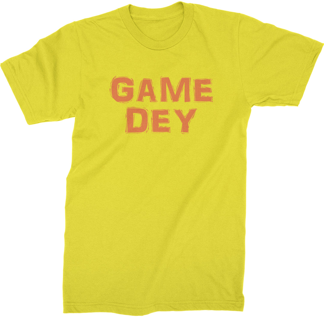 Game Dey Cincinnati Football Mens T-shirt Yellow