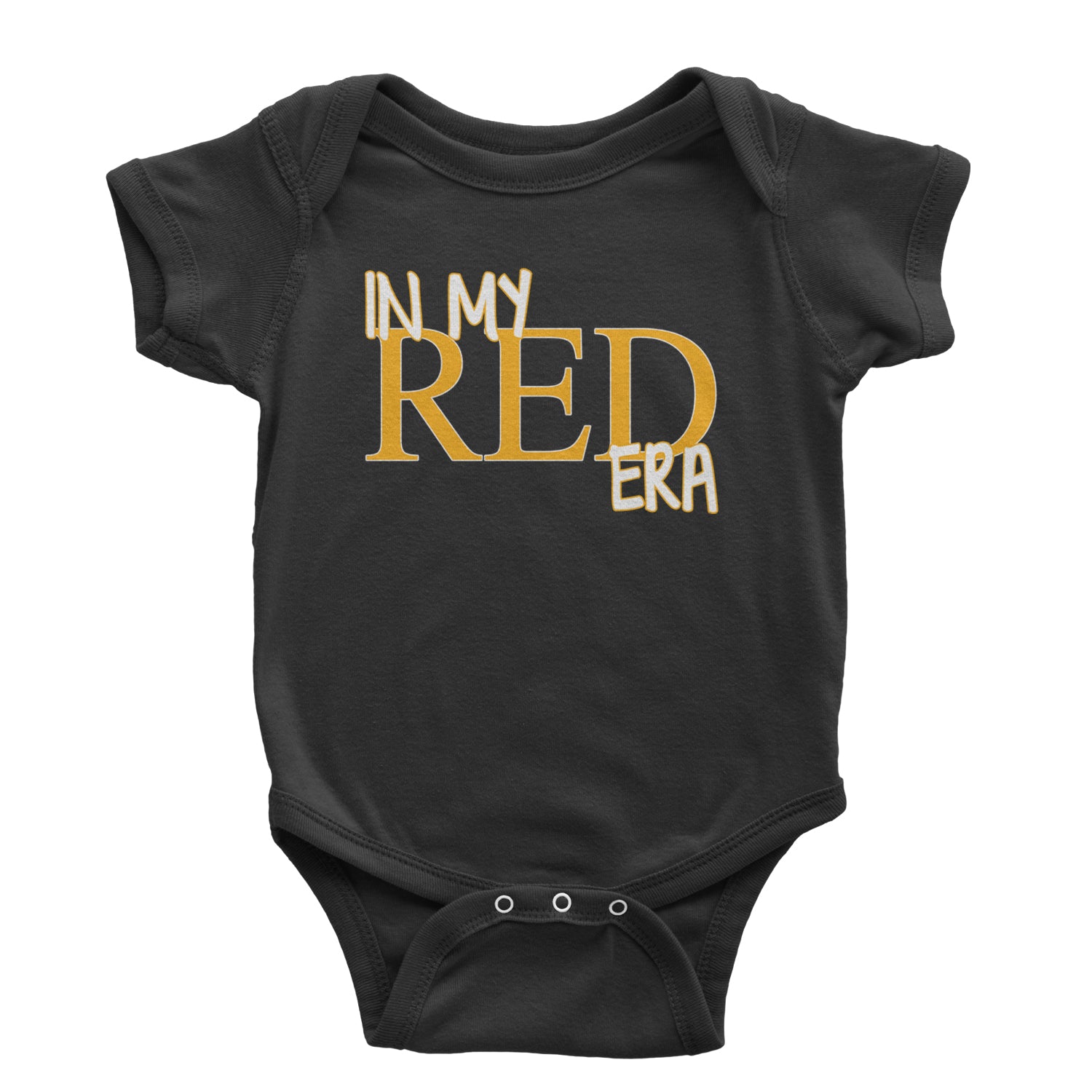 In My Red Era Kansas City Infant One-Piece Romper Bodysuit and Toddler T-shirt Black