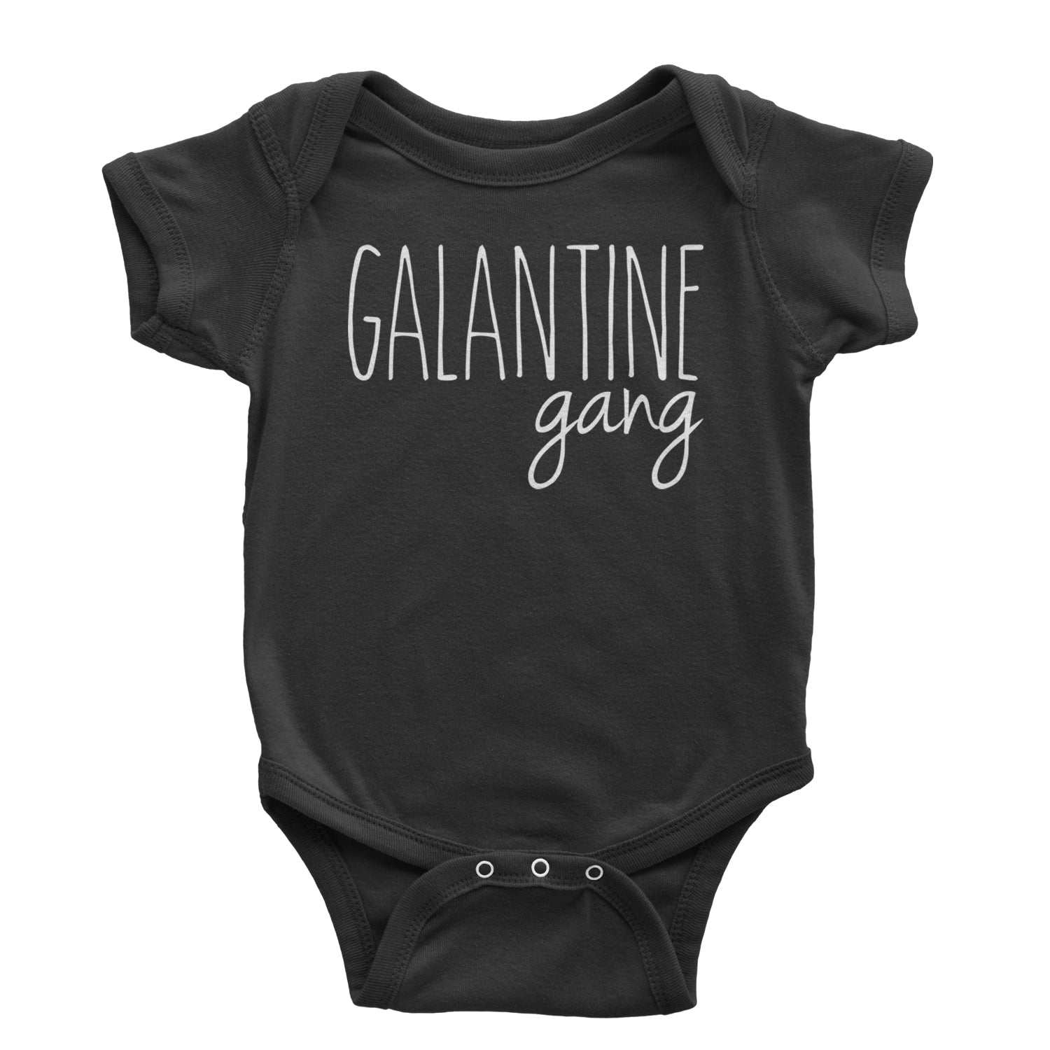 Galentine Gang Valentine's Shirt Infant One-Piece Romper Bodysuit and Toddler T-shirt Black