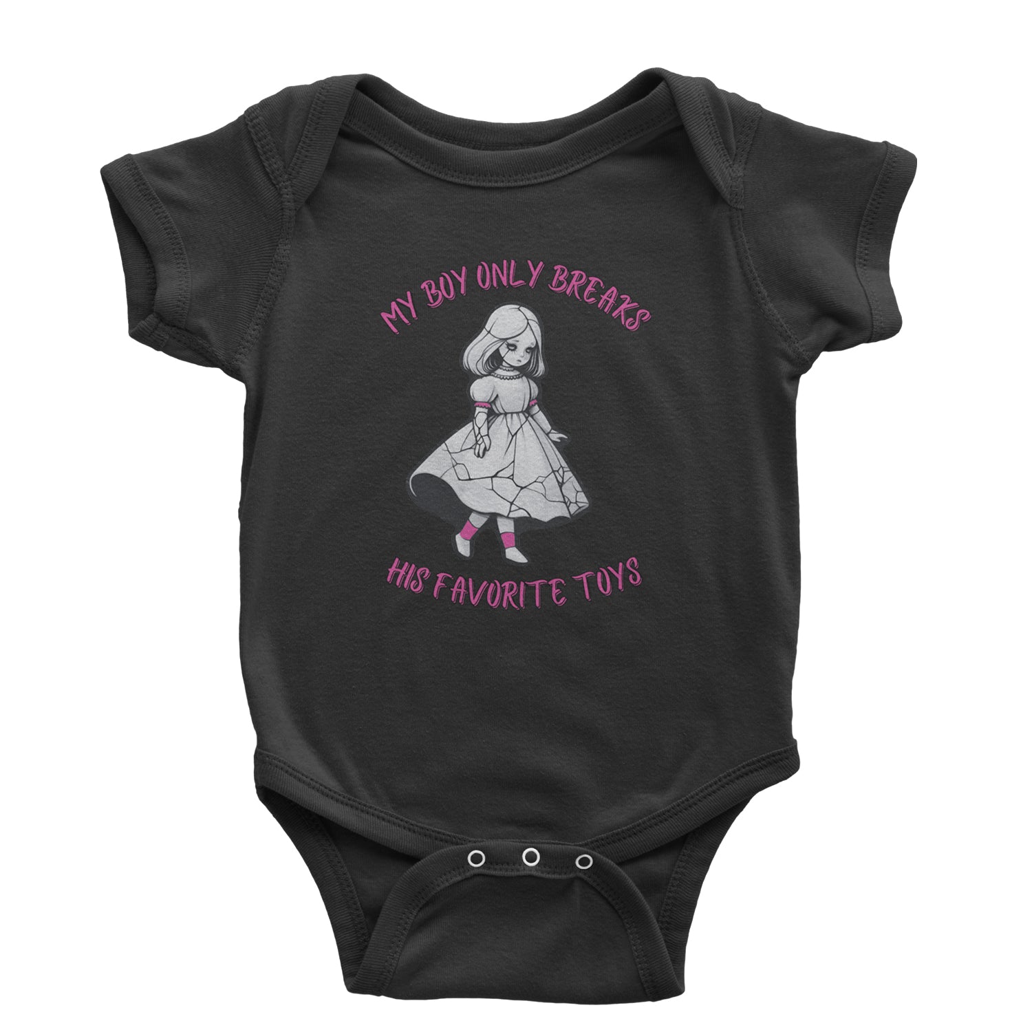 My Boy Only Breaks His Favorite Toys TTPD Music Infant One-Piece Romper Bodysuit and Toddler T-shirt