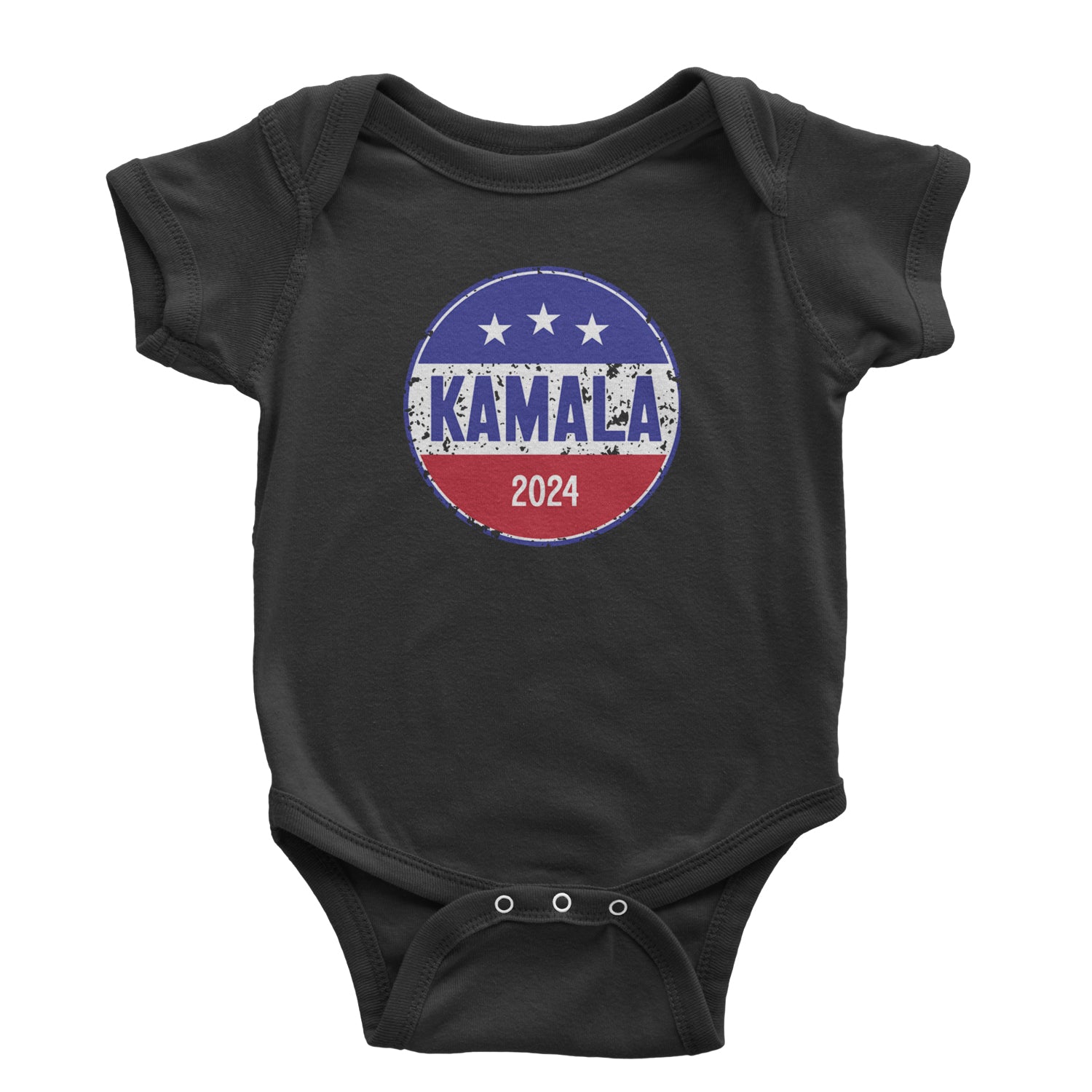 Kamala Badge 2024 - Kamala Harris For President 2024 Infant One-Piece Romper Bodysuit and Toddler T-shirt Black