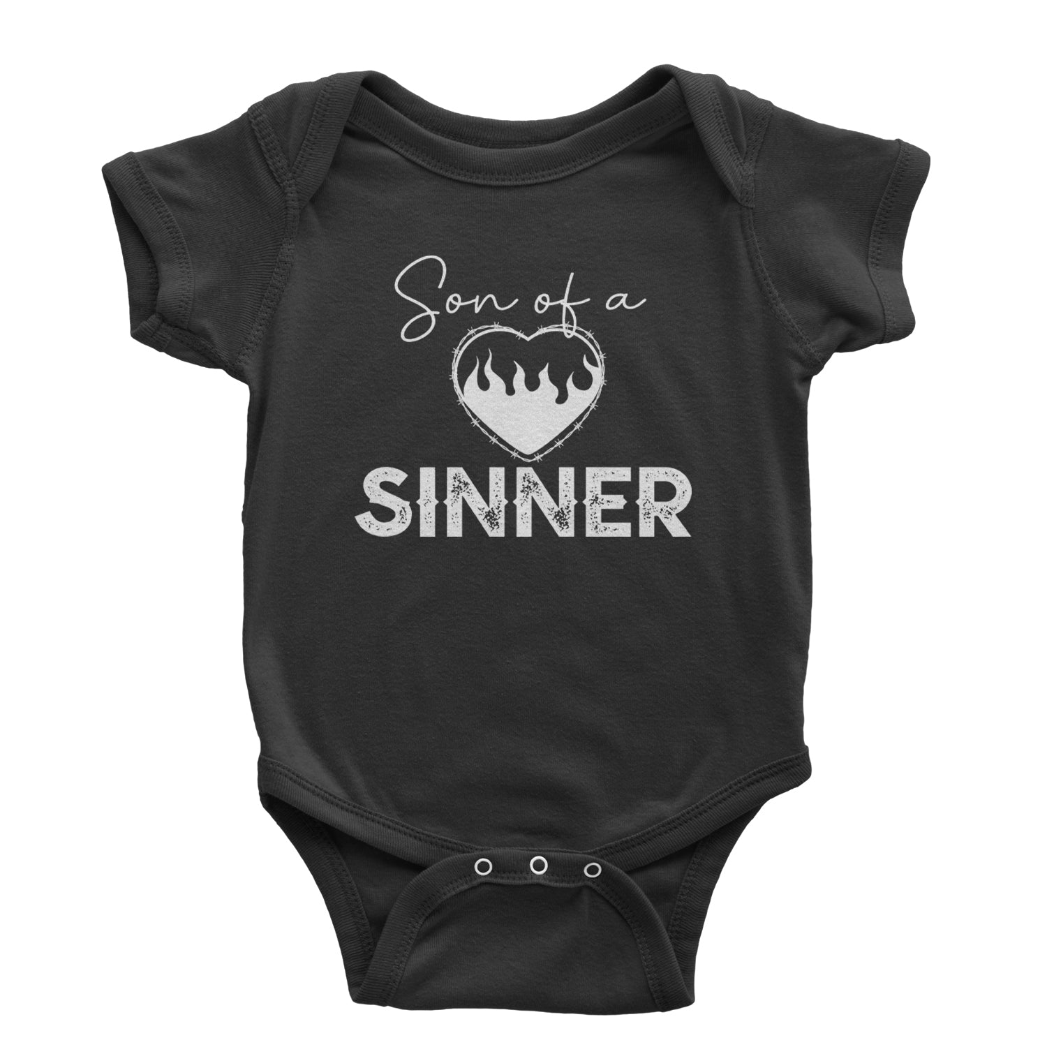 Son Of A Sinner Somebody Save Me From Myself  Infant One-Piece Romper Bodysuit and Toddler T-shirt Black