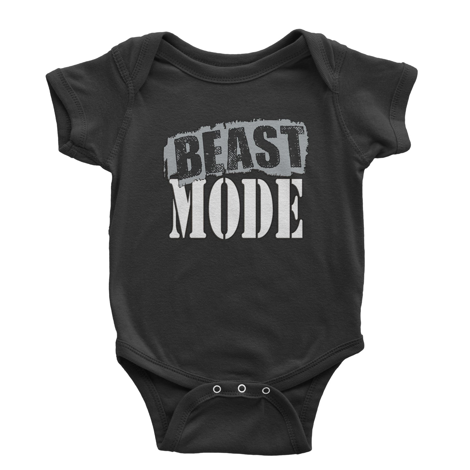 Beast Mode Training Gym Workout Infant One-Piece Romper Bodysuit and Toddler T-shirt Black