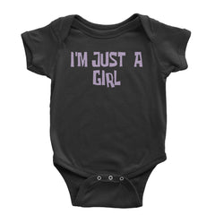 I'm Just A Girl Guts Music Infant One-Piece Romper Bodysuit and Toddler T-shirt Black