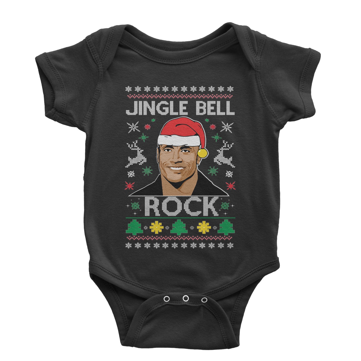 Jingle Bell Rock Ugly Christmas Infant One-Piece Romper Bodysuit and Toddler T-shirt Lavender