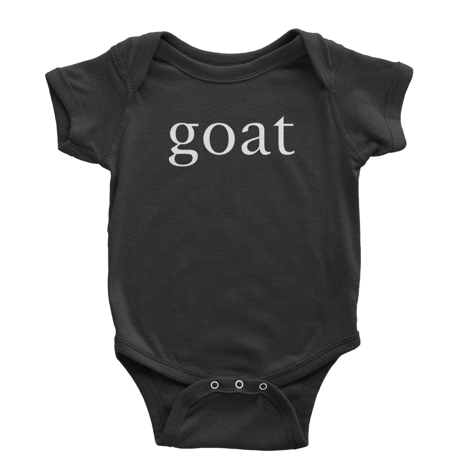 GOAT - Greatest Of All Time  Infant One-Piece Romper Bodysuit and Toddler T-shirt Black