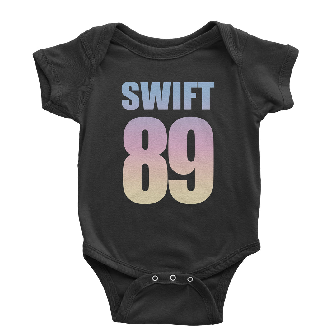 Lover Era Swift 89 Birth Year Music Fan TTPD Infant One-Piece Romper Bodysuit and Toddler T-shirt Black