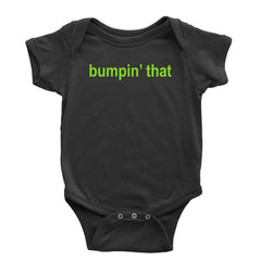 Bumpin' That Brat Music typographic design on Infant Baby Rib Bodysuit and Toddler Cotton Jersey T-Shirt
