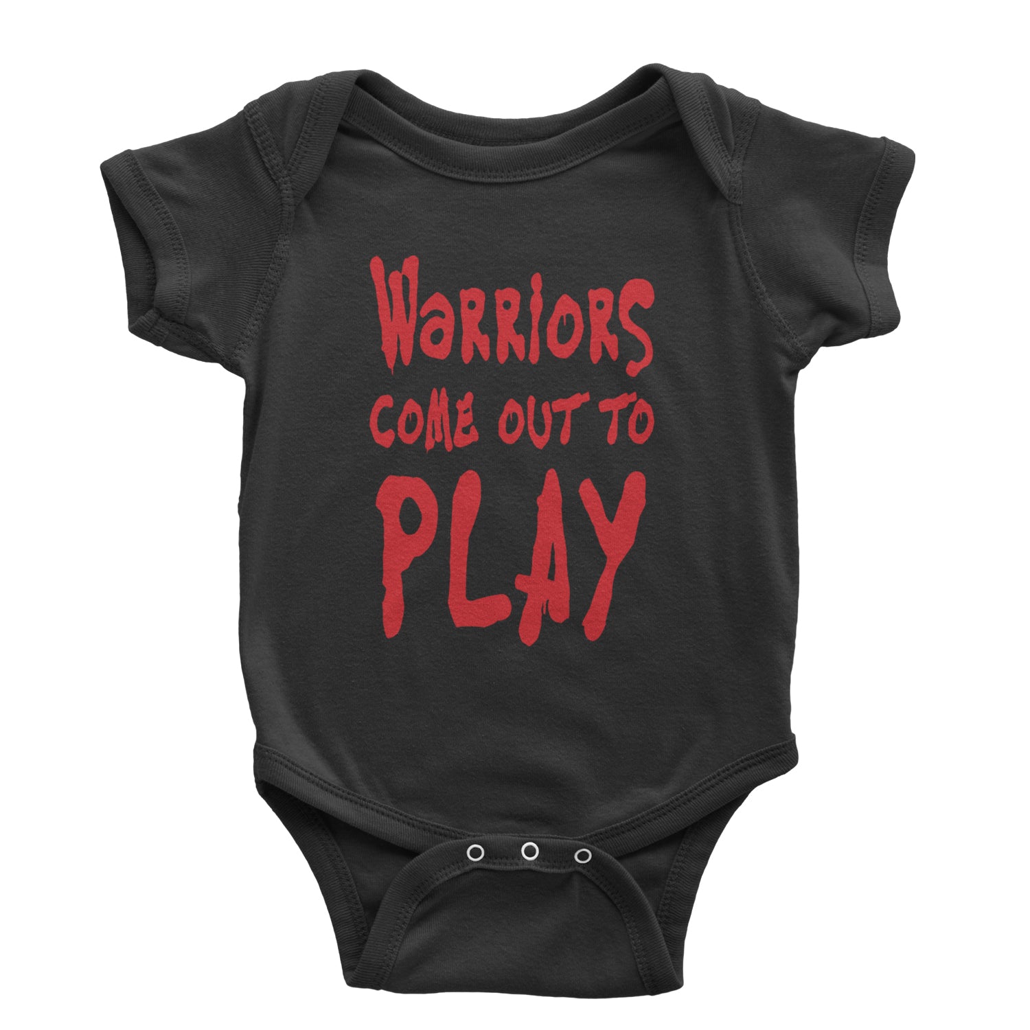 Warriors Come Out To Play  Infant One-Piece Romper Bodysuit and Toddler T-shirt Black