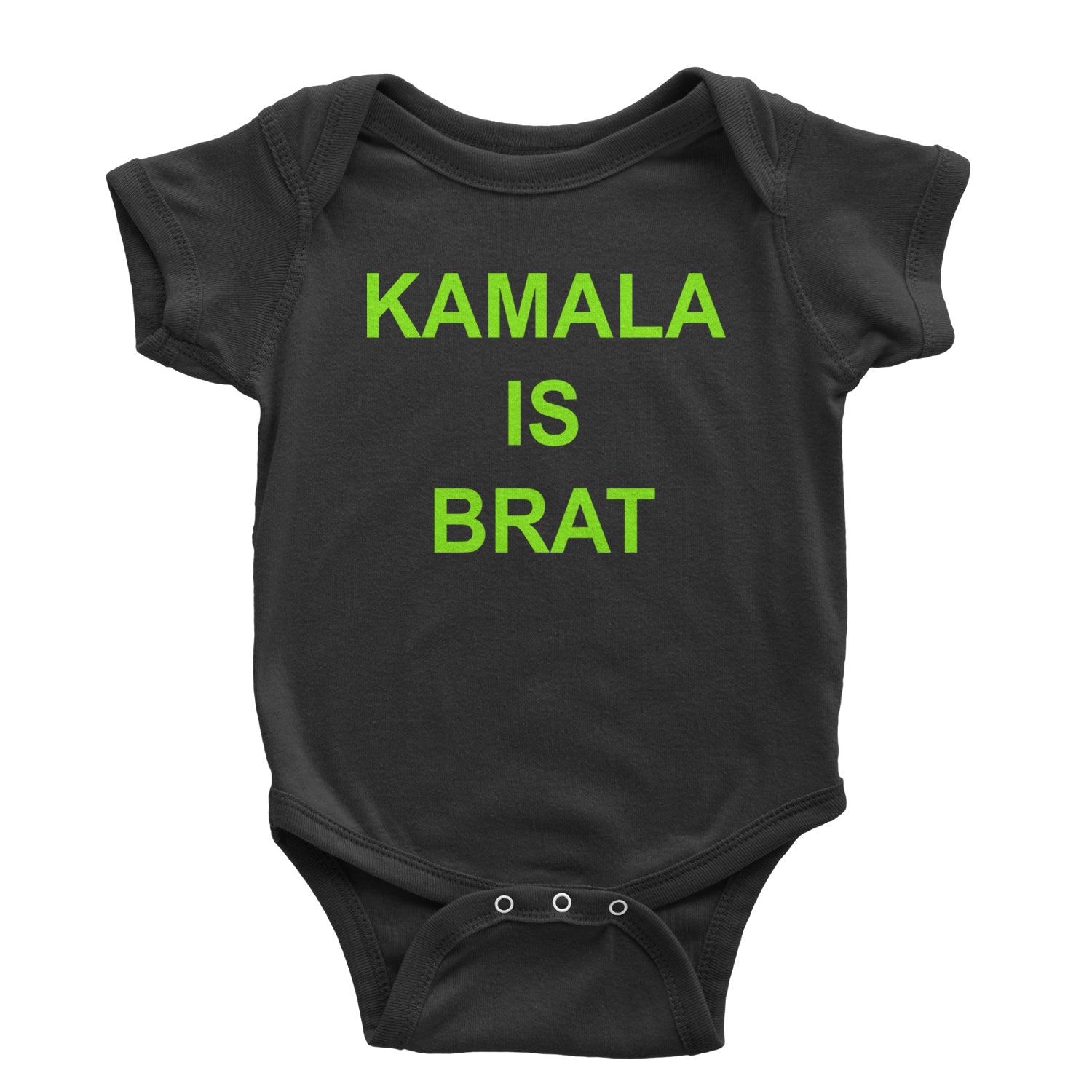 Kamala Is Brat - President Harris 2024 Infant One-Piece Romper Bodysuit and Toddler T-shirt Black