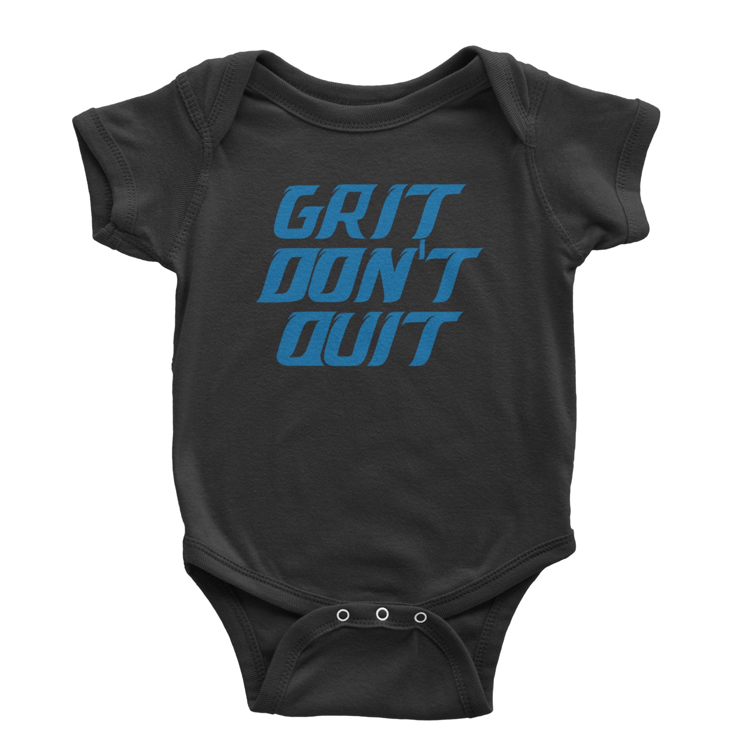 Grit Don't Quit Detroit Grit Infant One-Piece Romper Bodysuit and Toddler T-shirt Black