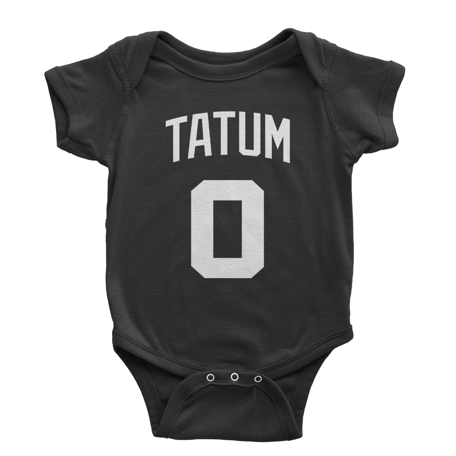 Tatum #0 Boston Basketball Infant One-Piece Romper Bodysuit and Toddler T-shirt Black