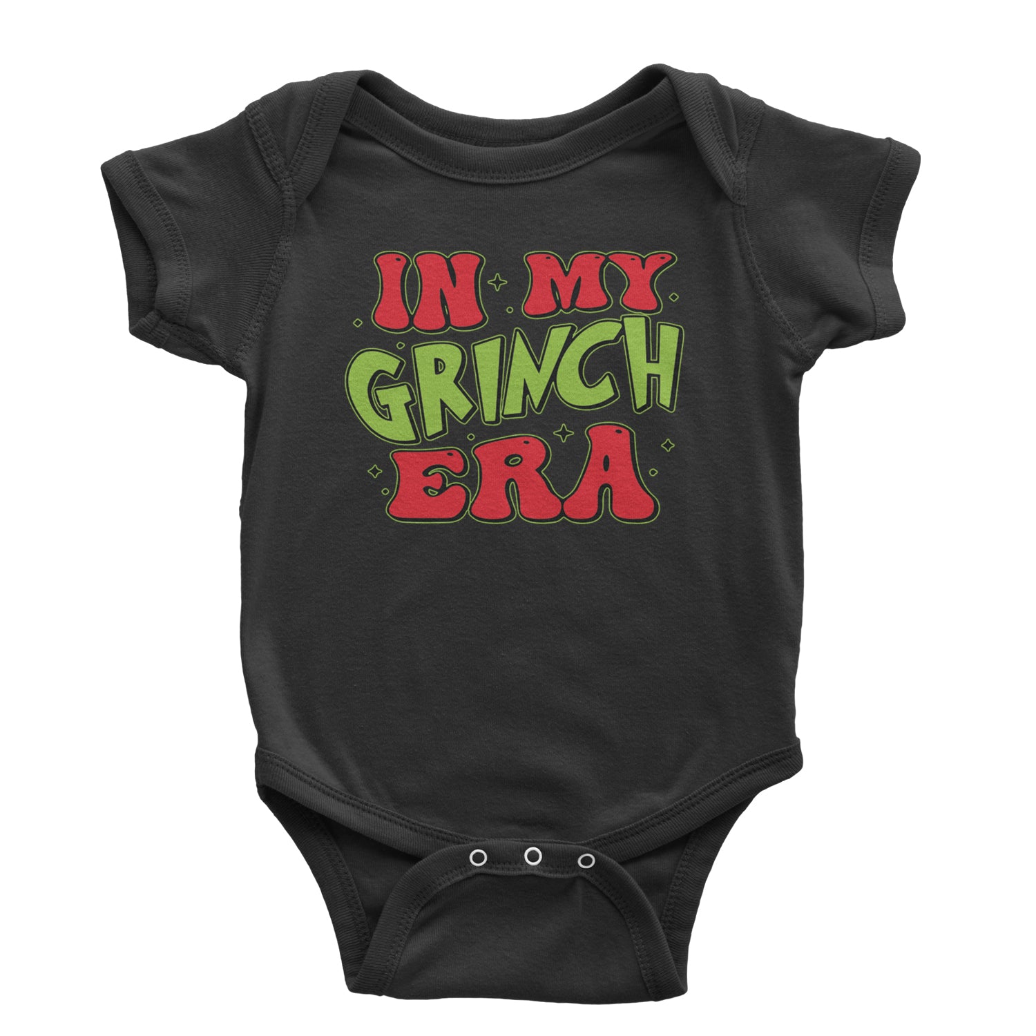 In My Gr-nch Era Jolly Merry Christmas Infant One-Piece Romper Bodysuit and Toddler T-shirt Light Blue