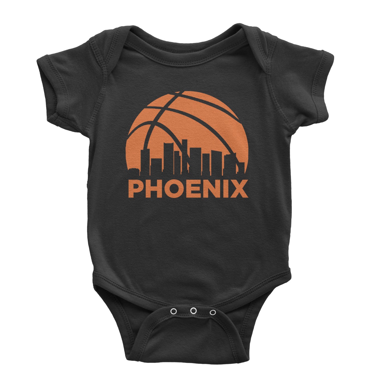 Phoenix Basketball Sunset City Skyline Infant One-Piece Romper Bodysuit and Toddler T-shirt Purple