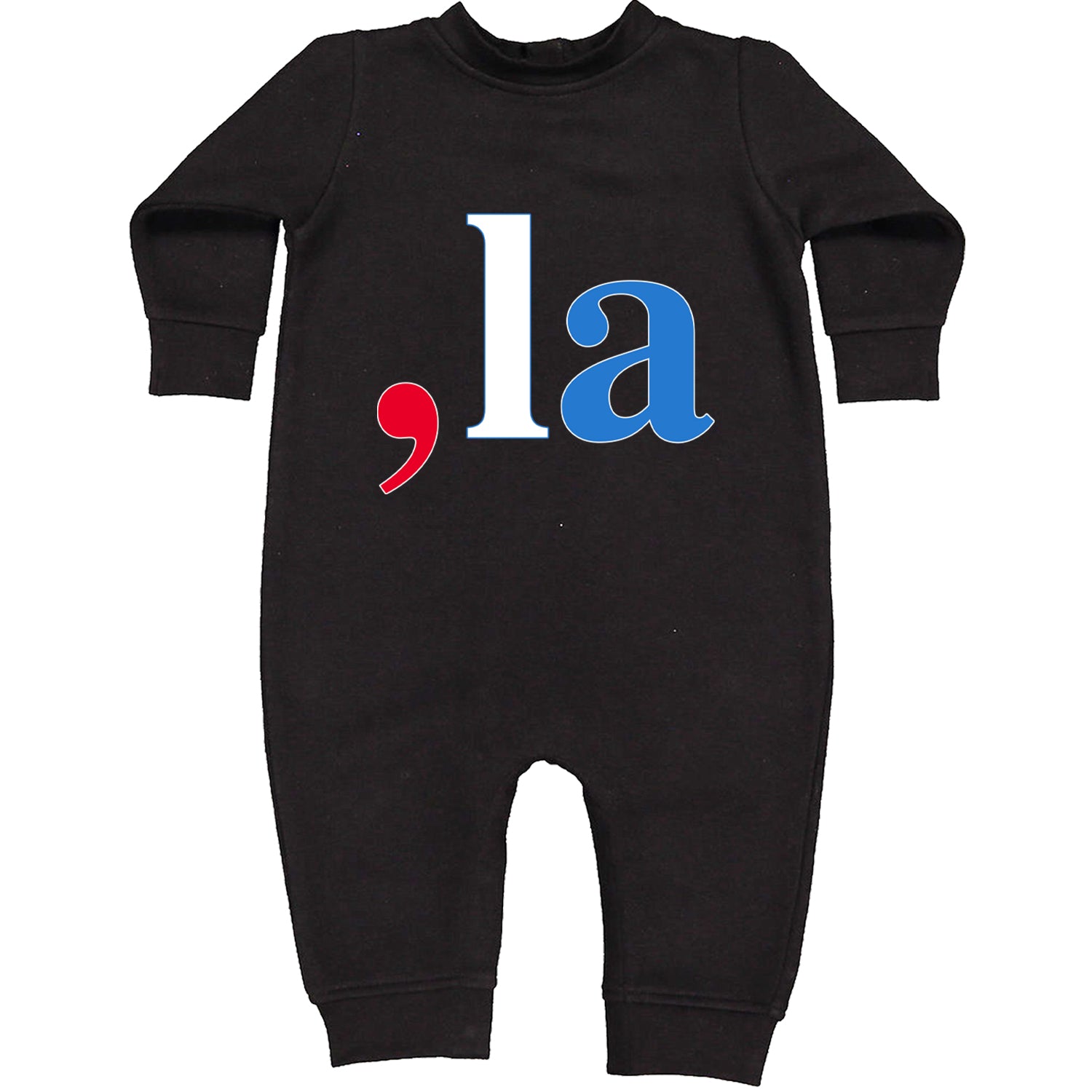 Comma-La - Support Kamala Harris For President 2024 Toddler Hoodie And Infant Fleece Romper Black