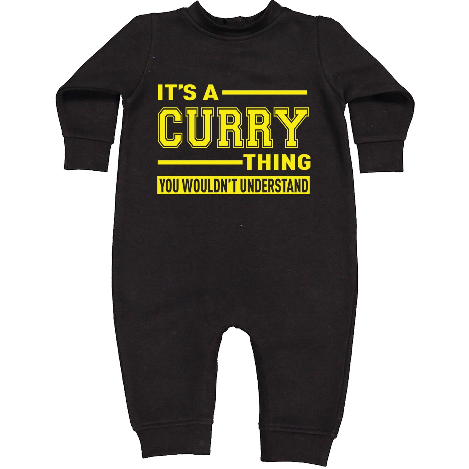 It's A Curry Thing, You Wouldn't Understand Basketball Toddler Hoodie And Infant Fleece Romper Black