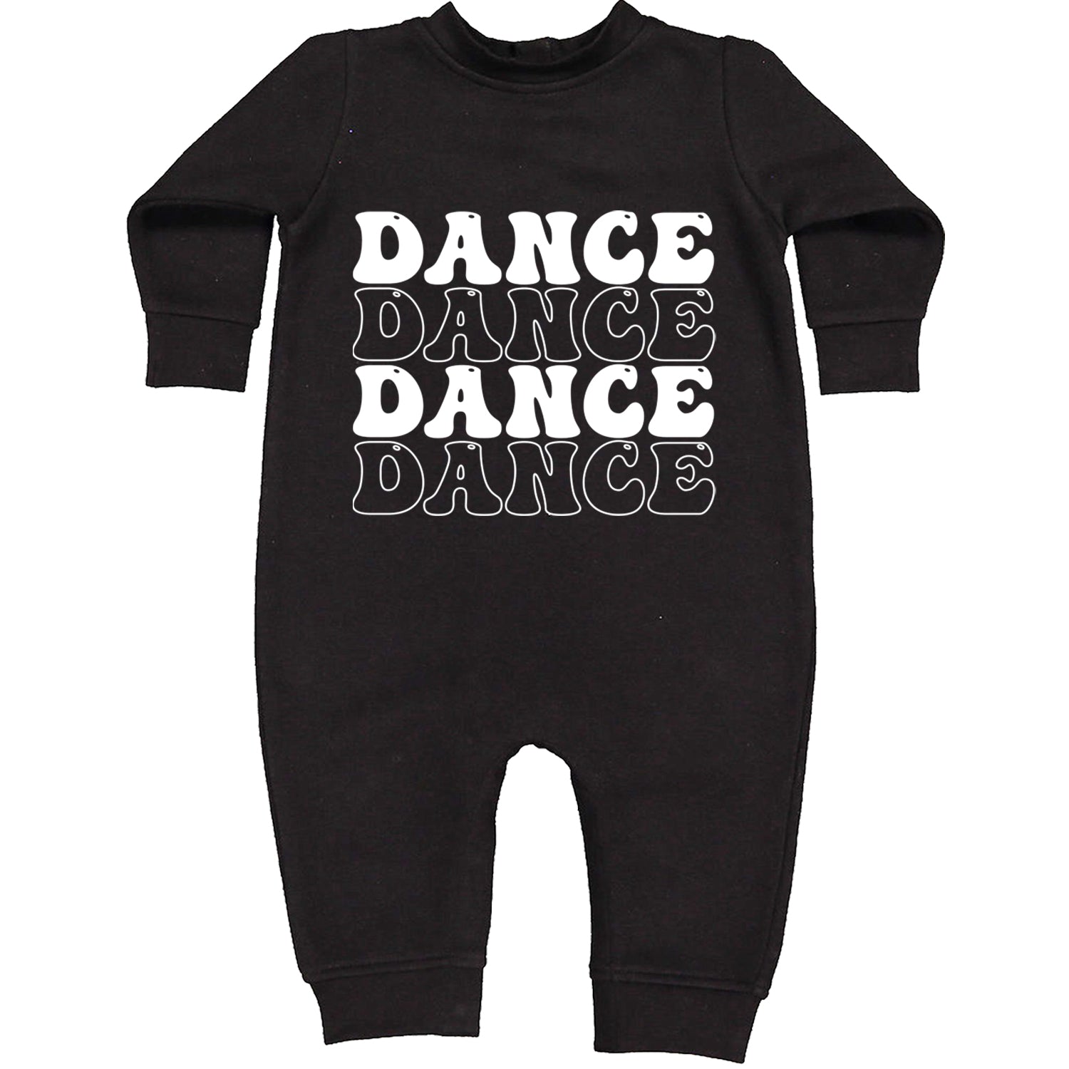 Dance Dance Dance Dance Toddler Hoodie And Infant Fleece Romper Black