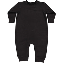 Basics - Pure &amp; Simple Blank Apparel Toddler Hoodie And Infant Fleece Romper Black