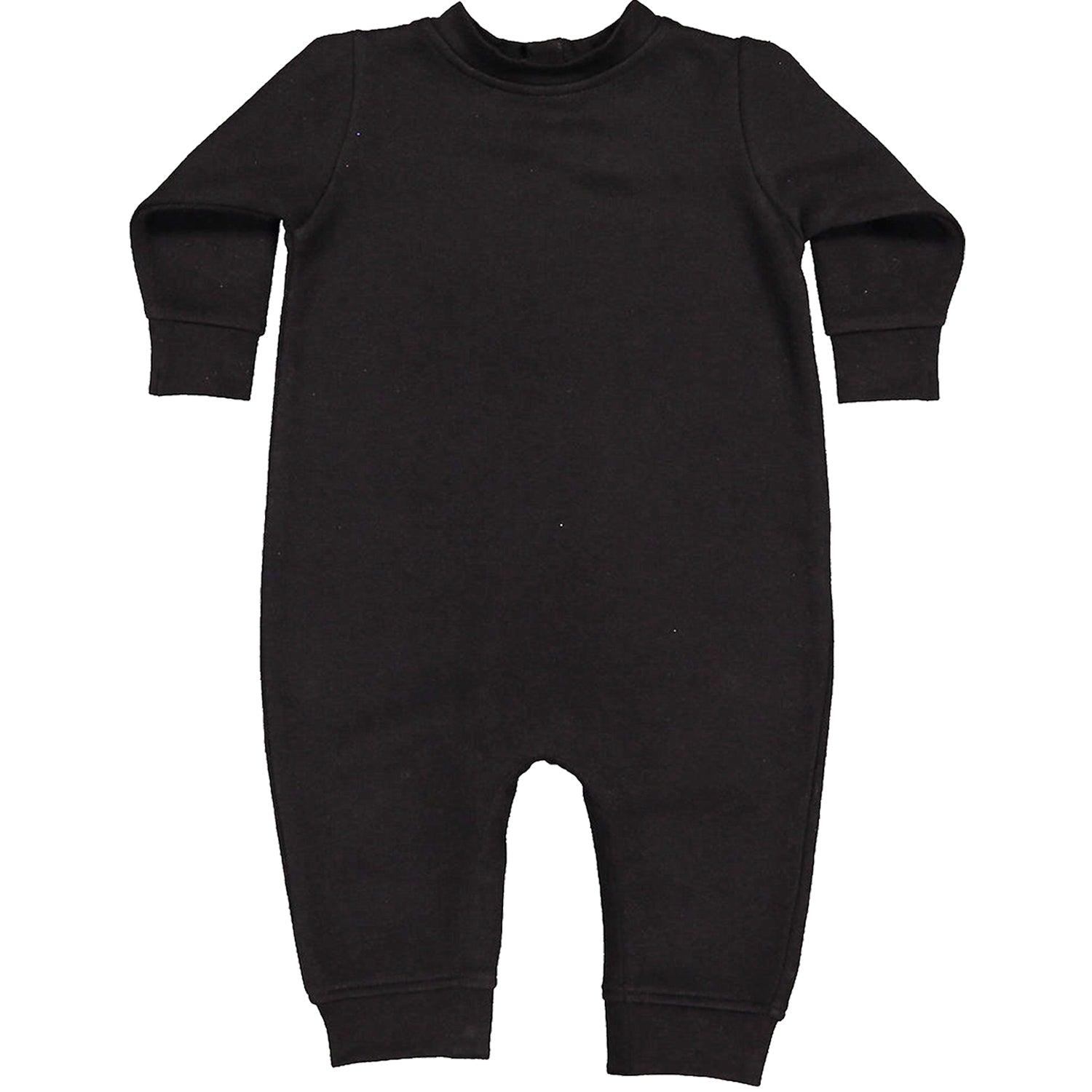 Basics - Pure & Simple Blank Apparel Toddler Hoodie And Infant Fleece Romper Black