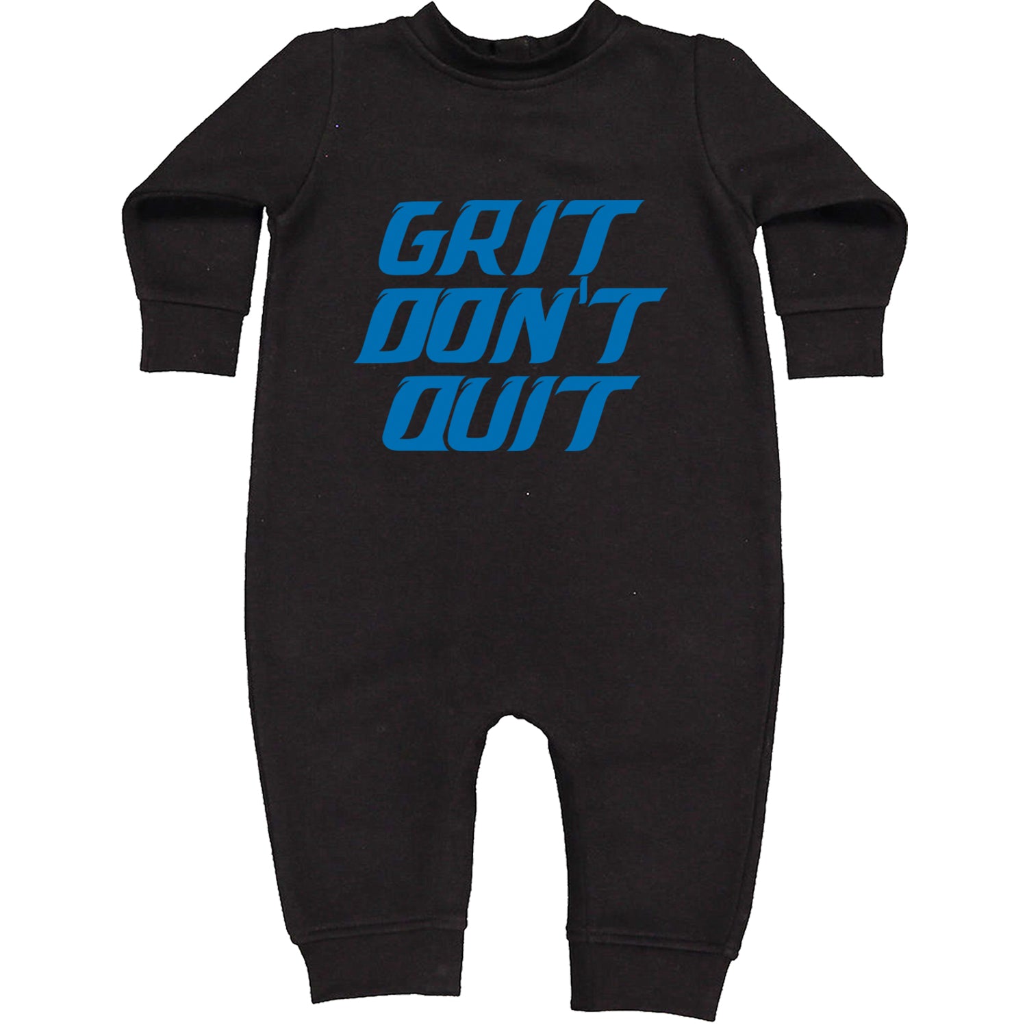 Grit Don't Quit Detroit Grit Toddler Hoodie And Infant Fleece Romper Black