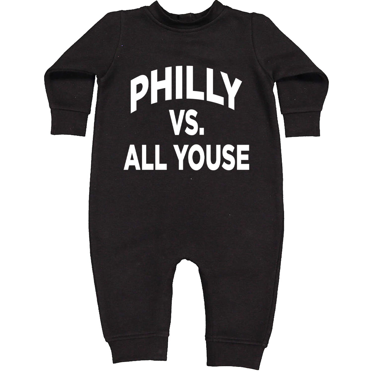 Philly Vs. All Youse Philly Thing Toddler Hoodie And Infant Fleece Romper Black