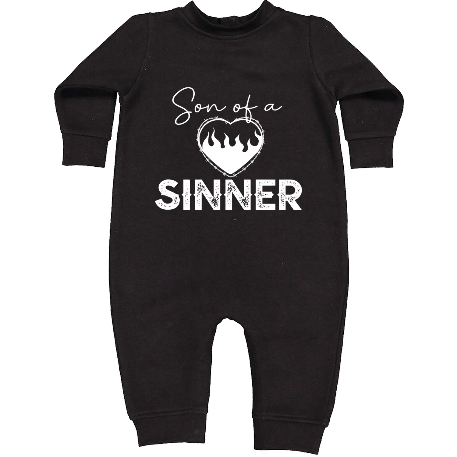 Son Of A Sinner Somebody Save Me From Myself  Toddler Hoodie And Infant Fleece Romper Black